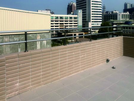 Stainless Steel Handrail for The Parapet Wall